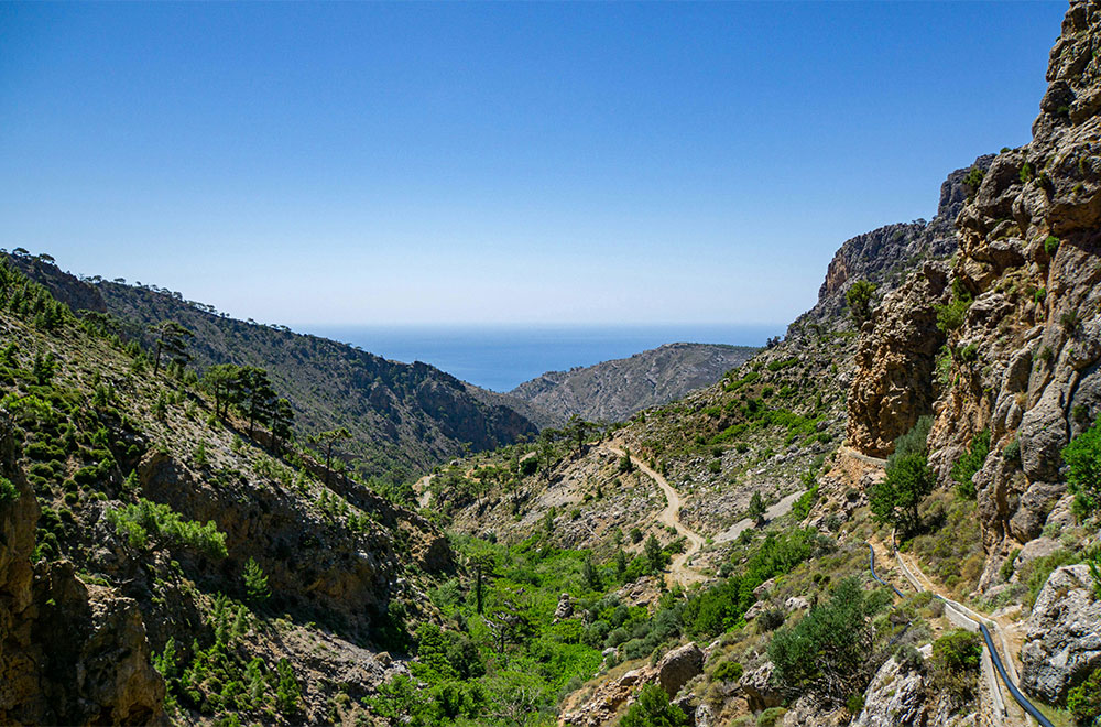 View of nature in Crete