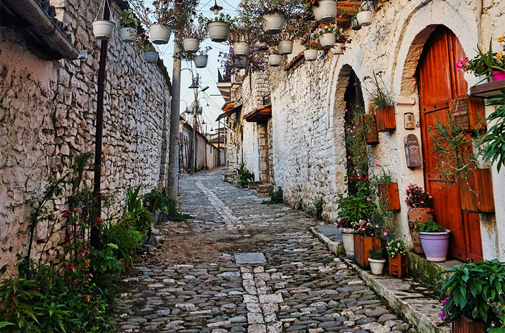 Street view of Cretan village