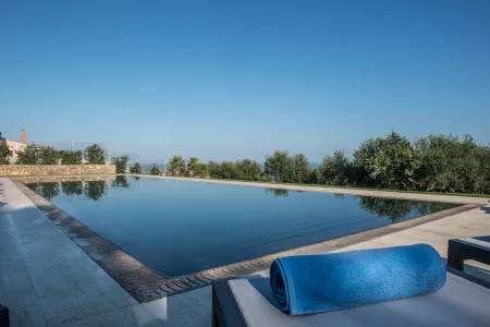 blue sky and pool
